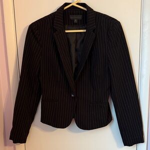 Worthington Women's Black Pinstripe Blazer